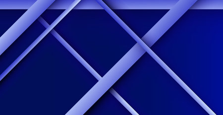 Abstract blue line background with glow and shadow - Vector illustration