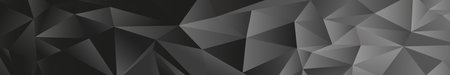 Abstract black and gray gradient triangles of different sizes - Vector