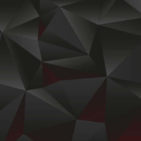Abstract black and red gradient triangles of different sizes - Vectorのイラスト素材