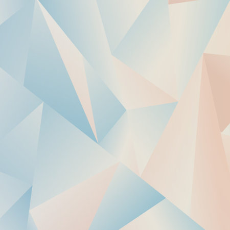 Abstract blue gradient triangles of different sizes - Vector illustrationのイラスト素材