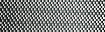Panoramic texture of black and gray carbon fiber - illustration