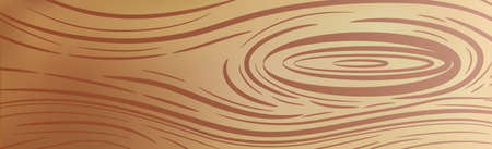 Panoramic texture of light wood with knots - Vector illustrationのイラスト素材