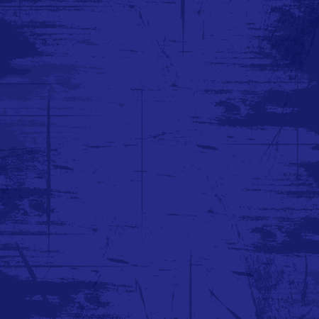Dark blue realistic old scratched wall - Vector illustrationのイラスト素材