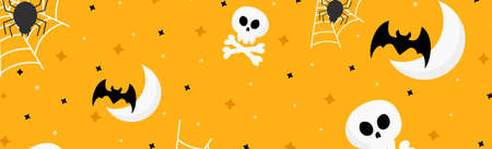Colorful pattern background for the holiday halloween - Vector illustrationのイラスト素材