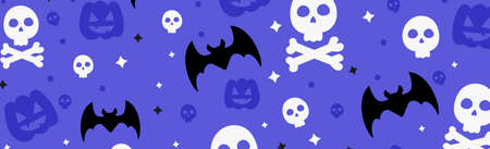 Colorful pattern background for the holiday halloween - Vector illustrationのイラスト素材