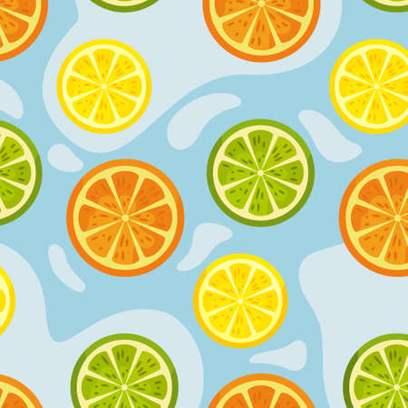 Pattern web pattern lemons background texture - Vector illustrationのイラスト素材