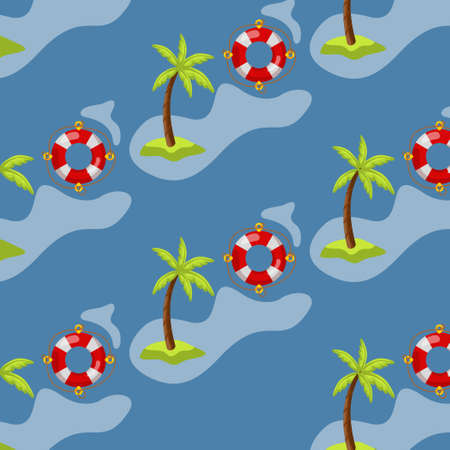 Pattern web pattern palm trees background texture - Vector illustrationのイラスト素材