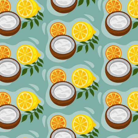 Pattern web pattern coconut background texture - Vector illustrationのイラスト素材