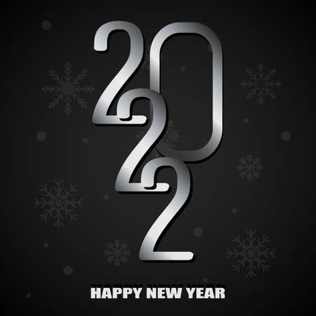 Happy new year 2022, christmas holiday, web banner for advertising - Vector illustrationのイラスト素材