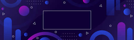 Minimalistic colored geometric background. Composition Shapes Web Template - Vector illustrationのイラスト素材