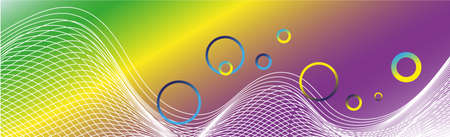 Colorful multicolored panoramic abstract background from different geometric shapes - Vector illustrationのイラスト素材