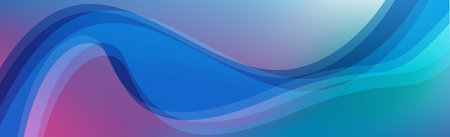 Abstract wave element for design. Digital frequency equalizer. Stylized panoramic line art web...