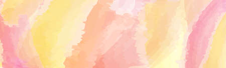 Panoramic texture of realistic multi-colored watercolor on a white background - Vector illustrationのイラスト素材