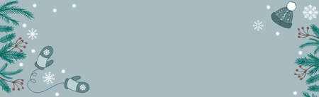 Festive Christmas background web chalon for promotional materials, postcards - Vectorのイラスト素材