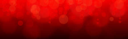 Abstract multicolored blurred bokeh on red background - Vector illustrationのイラスト素材