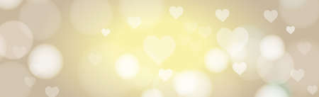 Abstract yellow bokeh background with defocused circles and glitter. Decoration element for Christmas and New Year holidays, greeting cards, web banners, posters - Vector illustrationのイラスト素材