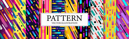 Set of 10 abstract colorful web backgrounds - Vector illustrationのイラスト素材