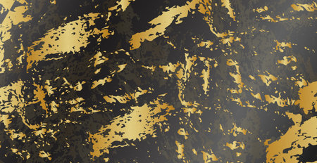 Realistic dark stone panoramic wall texture - Vector illustrationのイラスト素材