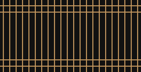 Modern geometric luxury web card template for business or presentation with golden lines on black background - Vector illustrationのイラスト素材