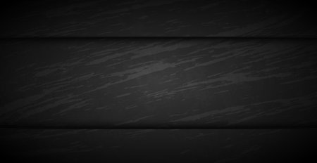 Black abstract textured grunge background wall with horizontal stripes - Vector illustrationのイラスト素材