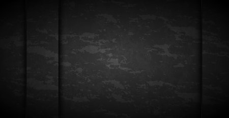 Black abstract textured grunge background wall - Vector illustrationのイラスト素材