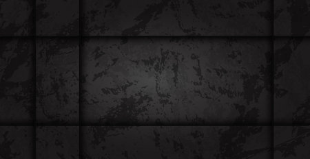 Black abstract textured grunge background wall - Vector illustrationのイラスト素材