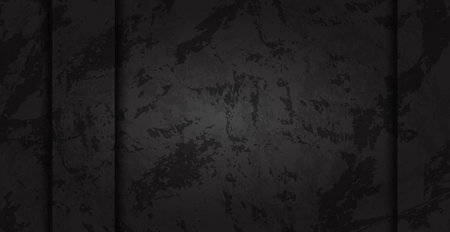 Black abstract textured grunge background wall - Vector illustrationのイラスト素材
