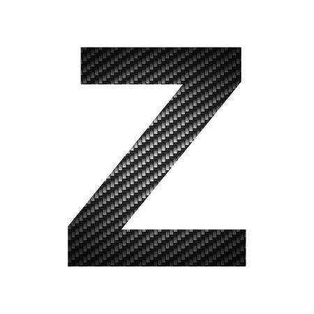 English alphabet letter Z, black texture on white background - Vector illustrationのイラスト素材