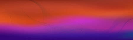 Panoramic colorful abstract stylish multi background with wavy lines - Vector illustration