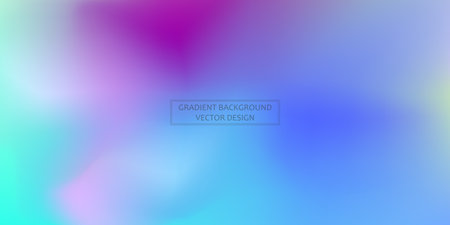 Panoramic web template multicolor gradient background, stylish design element - Vector illustrationのイラスト素材