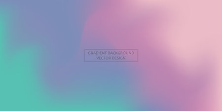 Panoramic web template multicolor gradient background, stylish design element - Vector illustrationのイラスト素材