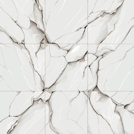 Light marble tile texture, pattern background - Vector illustrationのイラスト素材