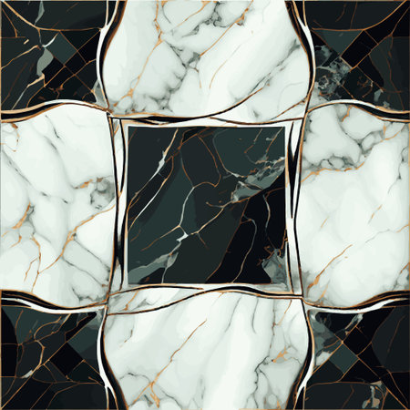 Light and dark marble tile texture, background template - Vector illustrationのイラスト素材