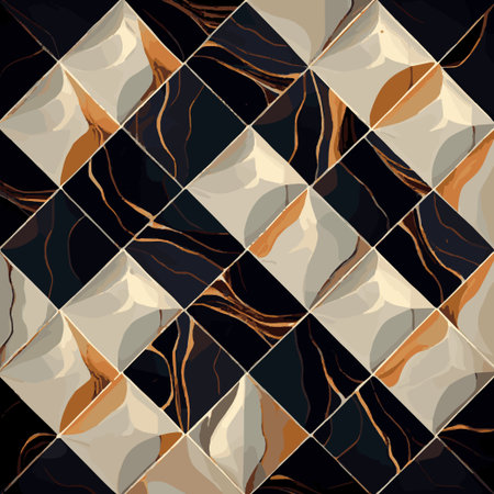 Light and dark marble tile texture, background template - Vector illustrationのイラスト素材