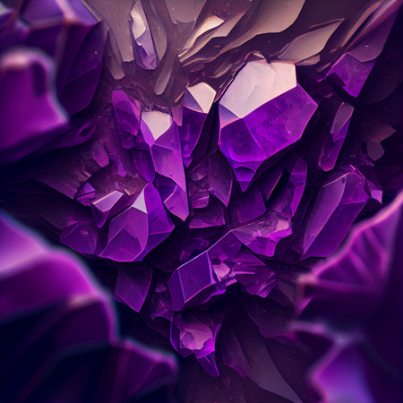Stone texture stone amethyst, purple, bluish-pink or red-purple variety of quartz AI generated imageの写真素材