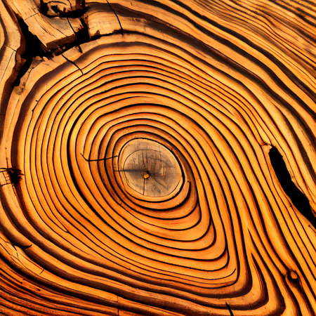 Texture cut cut sequoia tree background AI generated imageの写真素材