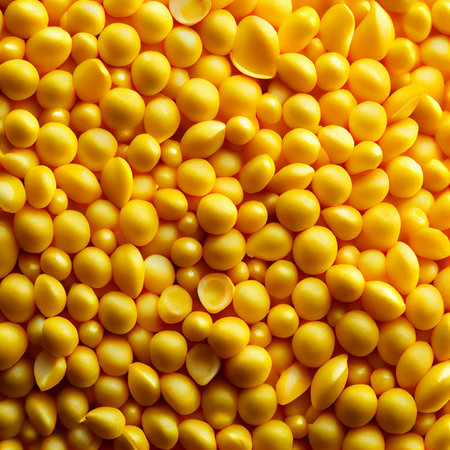 Ripe corn, corn grain background AI generated imageの写真素材