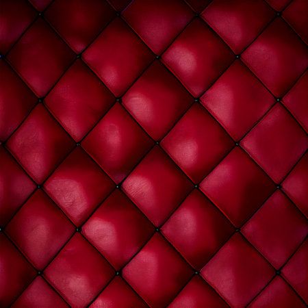 Vintage premium red leather background for decorations and textures AI generated imageの写真素材
