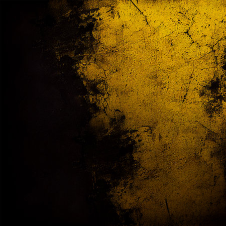 Old texture black yellow background AI generated imageの写真素材