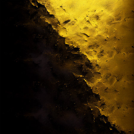 Old texture black yellow background AI generated imageの写真素材