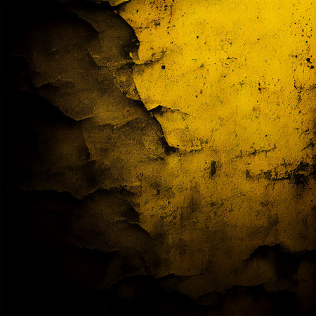 Old texture black yellow background AI generated imageの写真素材