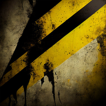 Texture brutal black and yellow background AI generated imageの写真素材