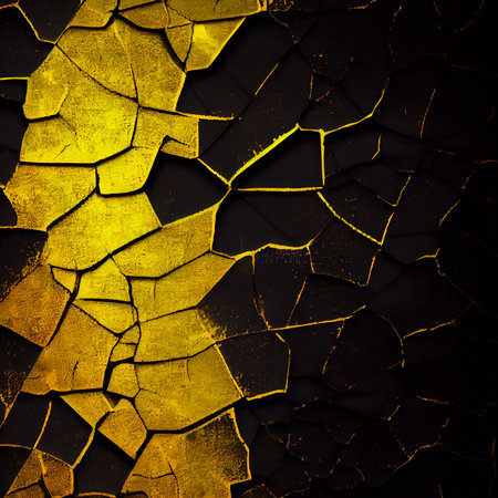 Old texture black yellow background AI generated imageの写真素材