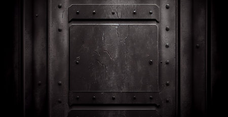 Metal texture background aluminum brushed old stainless metal AI generated image