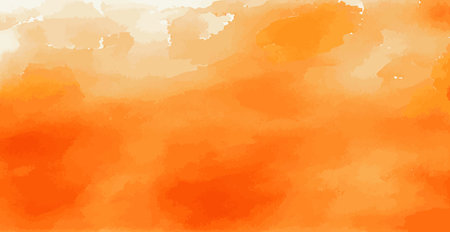 Abstract watercolor background orange yellow paper texture, colorful watercolor grunge - Vectorのイラスト素材