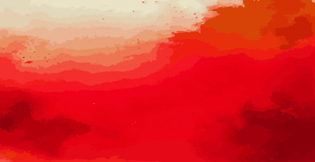 Abstract watercolor background red and white paper texture, colorful watercolor grunge - Vectorのイラスト素材