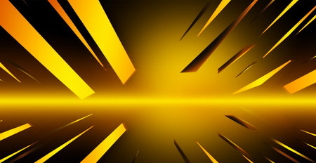 Panoramic texture brutal black and yellow background AI generated imageの写真素材