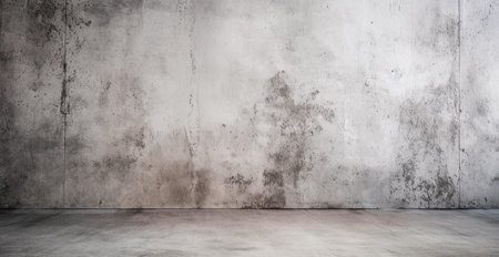 Large spacious photo studio, gray studio for design and advertising AI generated imageの写真素材