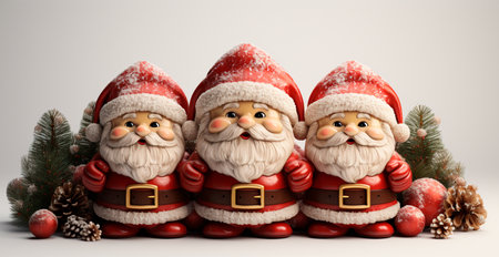 Santa Claus is a symbol of the Christmas New Year holiday AI generated imageの写真素材