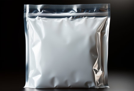 Zip packaging, standard for packaging goods, preserving the freshness of products AI generated imageの写真素材